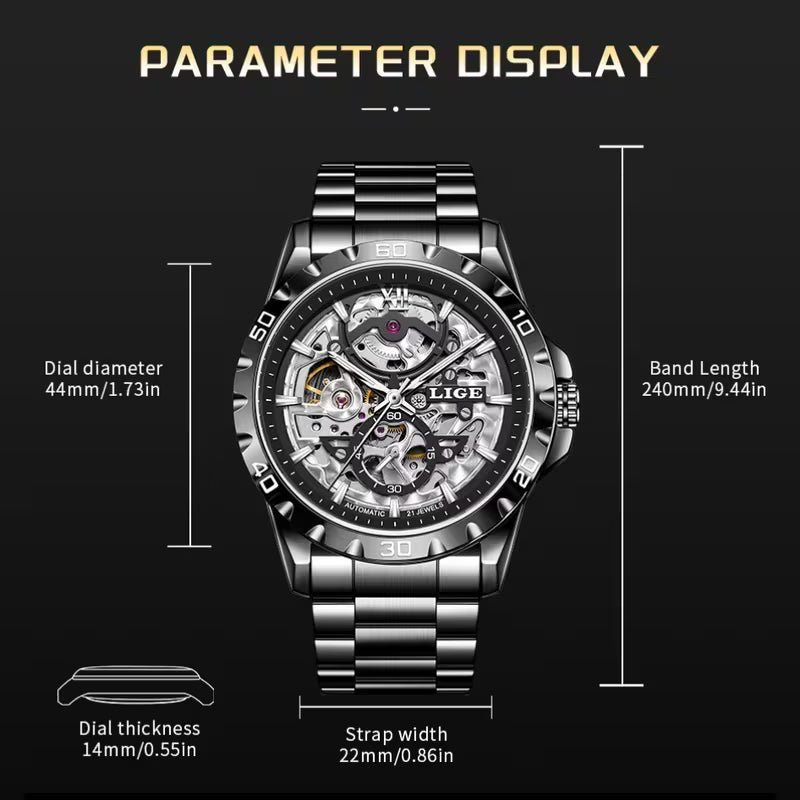 LIGE Mechanical Watch