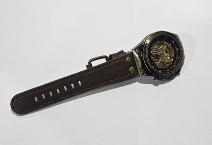 Mens Skeleton Mechanical Watch