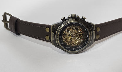 Mens Skeleton Mechanical Watch